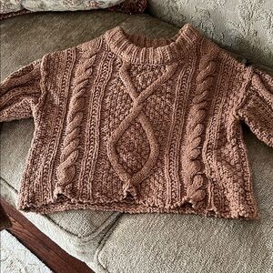 Chunky Knit Brown sweater by Free People